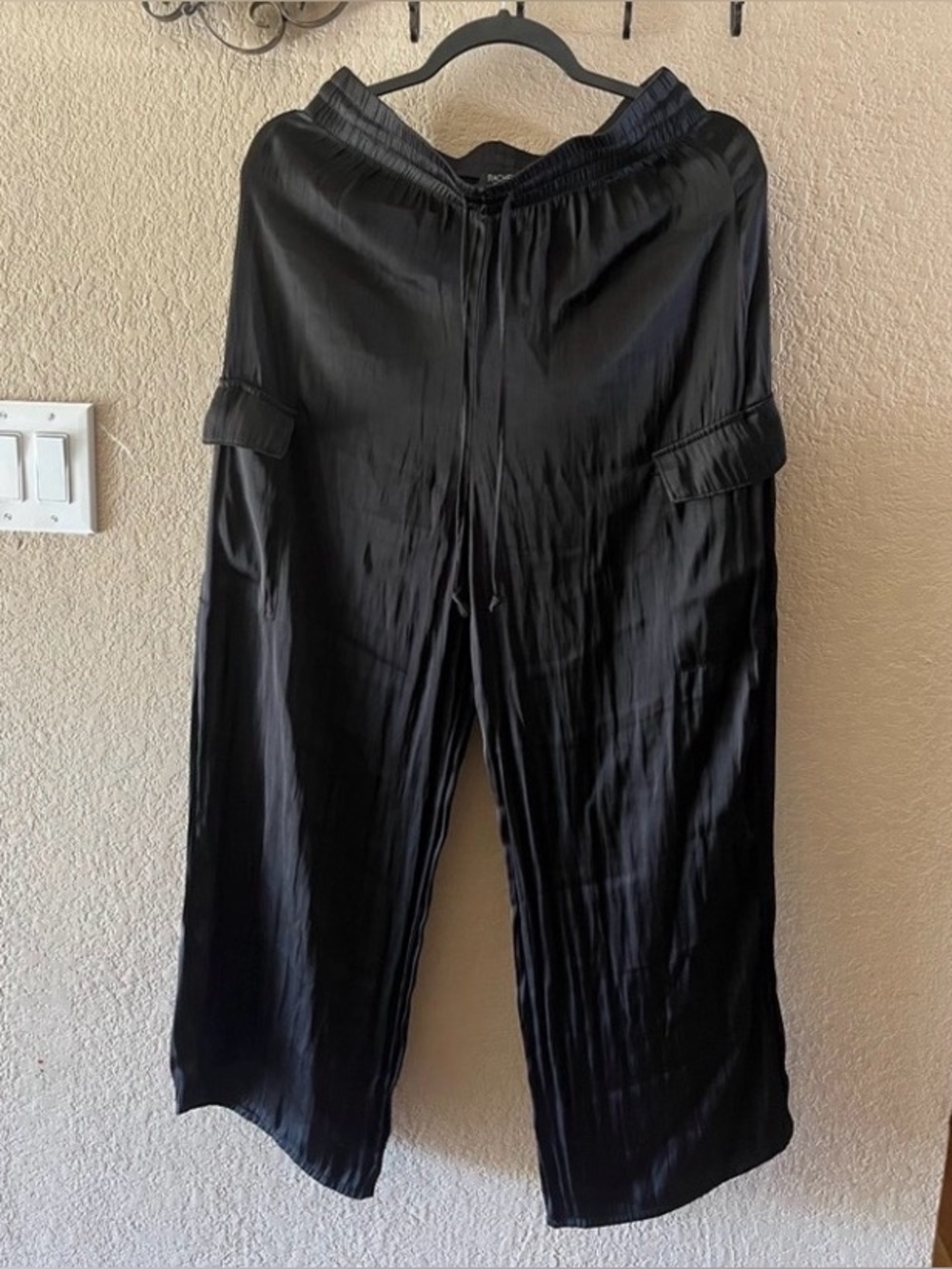 Rachel Zoe Black Wide Leg Pull-On Pants Size SP - Picture 2 of 7